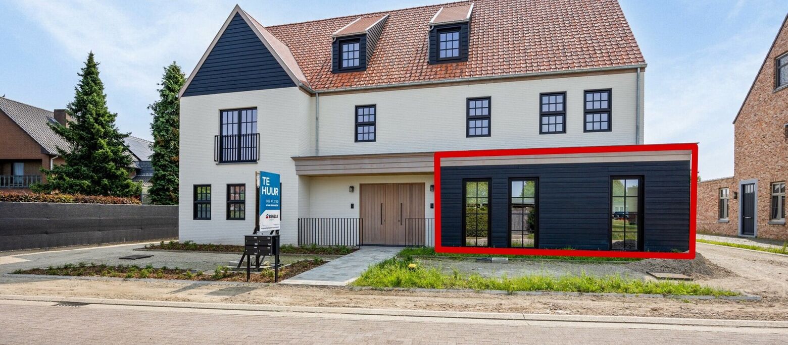 Gelijkvloerse verd. + tuin te huur in Oudsbergen